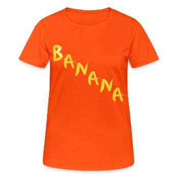 banane - T-shirt respirant Femme - orange néon - Devant - AI Model Female 172 dark (172cm)