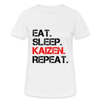 Kaizen Kai change change improve - Women's Breathable T-Shirt - white - Front - AI Model Female 172 dark (172cm)