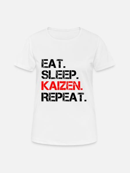 Kaizen Kai zen verändern verbessern - Frauen T-Shirt atmungsaktiv - Weiß