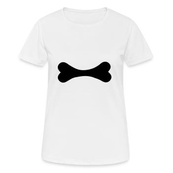 Chien os os chien T-shirt cadeau - T-shirt respirant Femme - blanc - Devant - AI Model Female 172 dark (172cm)