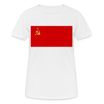 Drapeau de l'Union soviétique - T-shirt respirant Femme - blanc - Devant - AI Model Female 172 dark (172cm)