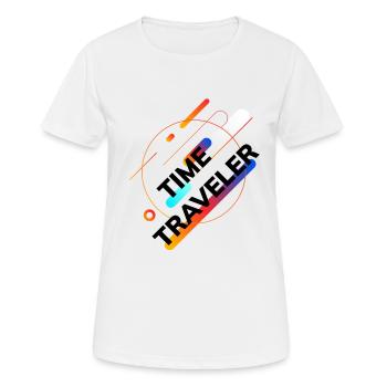 Time Travel Time Travel - Women's Breathable T-Shirt - white - Front - AI Model Female 172 dark (172cm)