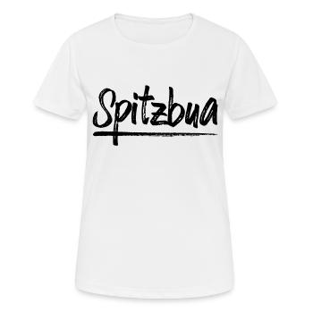Spitzbua Spitzbube Baierisch Dialekt Schlingel - Frauen T-Shirt atmungsaktiv - Weiß - Vorne - AI Model Female 172 dark (172cm)