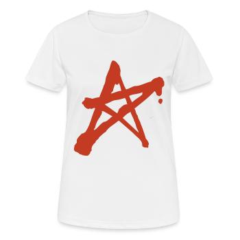anarchie - Frauen T-Shirt atmungsaktiv - Weiß - Vorne - AI Model Female 172 dark (172cm)