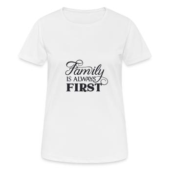 Family - Family Love - Women's Breathable T-Shirt - white - Front - AI Model Female 172 dark (172cm)