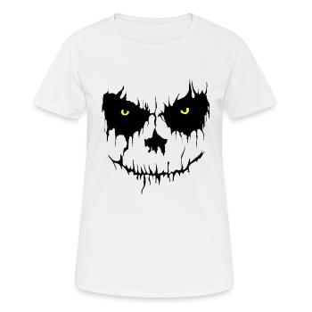 Mauvais visage - T-shirt respirant Femme - blanc - Devant - AI Model Female 172 dark (172cm)