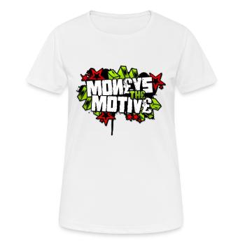 Moneys The Motive - Women's Breathable T-Shirt - white - Front - AI Model Female 172 dark (172cm)