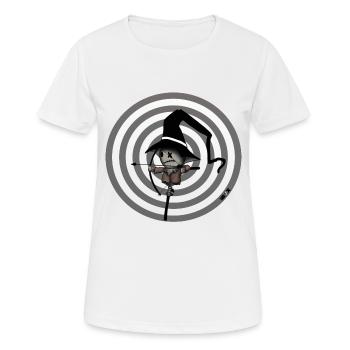 Archery archery funny outdoor cartoon - Women's Breathable T-Shirt - white - Front - AI Model Female 172 dark (172cm)