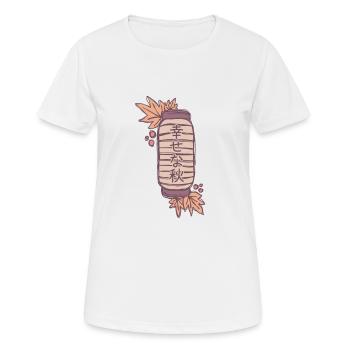 Joyeux automne - T-shirt respirant Femme - blanc - Devant - AI Model Female 172 dark (172cm)