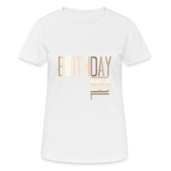 Birthday Girl Gold - Frauen T-Shirt atmungsaktiv - Weiß - Vorne - AI Model Female 172 dark (172cm)