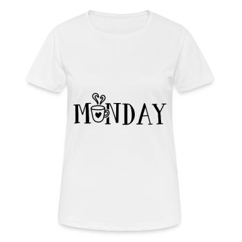 Monday - Women's Breathable T-Shirt - white - Front - AI Model Female 172 dark (172cm)