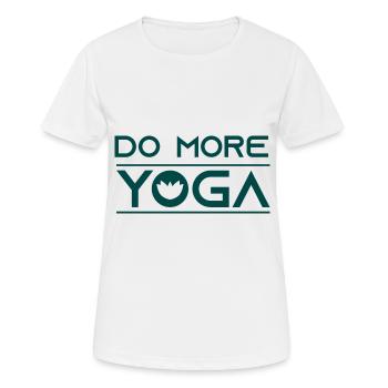 Faites plus de yoga! - T-shirt respirant Femme - blanc - Devant - AI Model Female 172 dark (172cm)