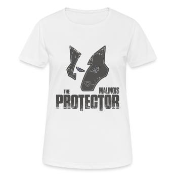 The Protector Malinois Dog Dog Gift - Women's Breathable T-Shirt - white - Front - AI Model Female 172 dark (172cm)
