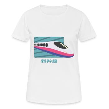 Shinkansen - Frauen T-Shirt atmungsaktiv - Weiß - Vorne - AI Model Female 172 dark (172cm)