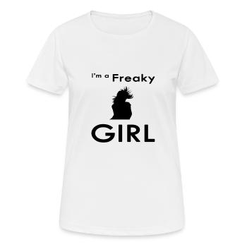 I'm a Freaky Girl - Women's Breathable T-Shirt - white - Front - AI Model Female 172 dark (172cm)