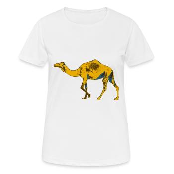 Dromedar - Frauen T-Shirt atmungsaktiv - Weiß - Vorne - AI Model Female 172 dark (172cm)
