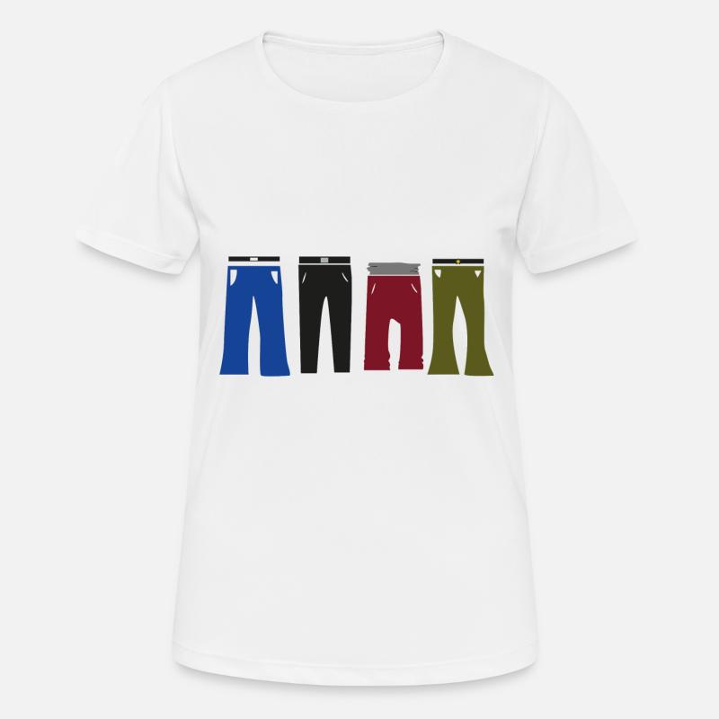 Slacks - Women's Breathable T-Shirt - white
