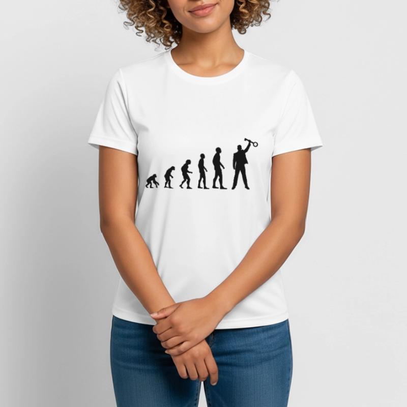 Die Evolution des Escape Room Homo Sapiens oder so Frauen T-Shirt atmungsaktiv