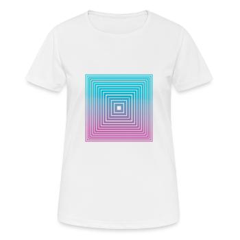 carré - T-shirt respirant Femme - blanc - Devant - AI Model Female 172 dark (172cm)