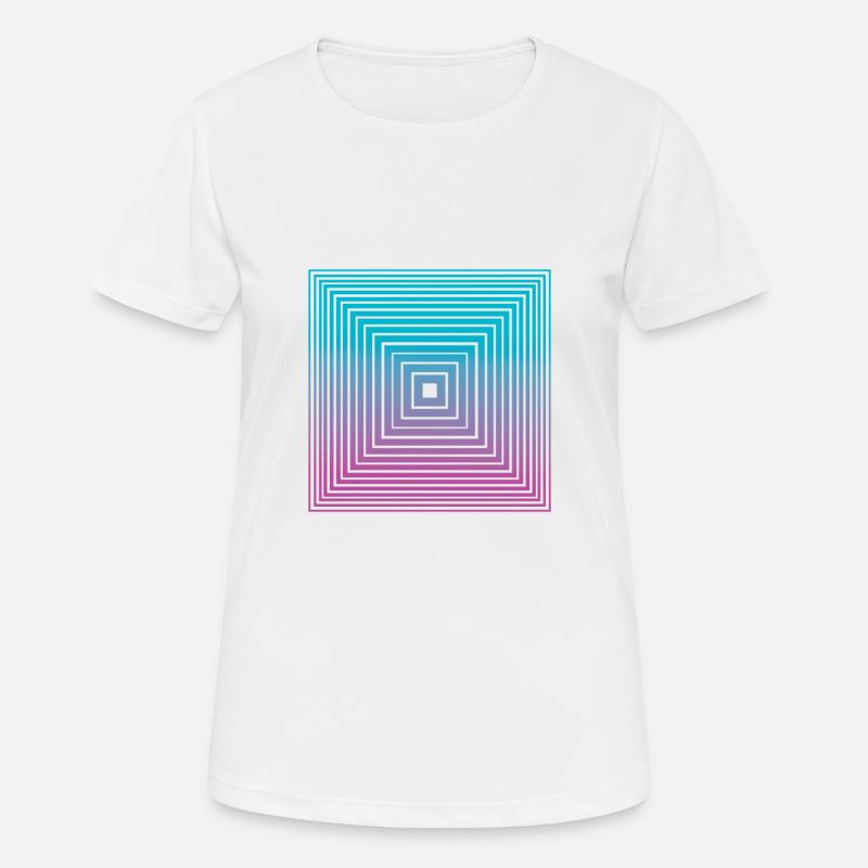 Square - Women's Breathable T-Shirt - white