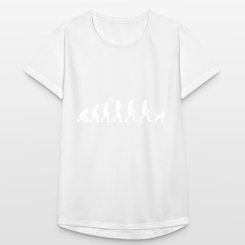 Evolution Hund Hündchen Geschenk Frauen T-Shirt atmungsaktiv