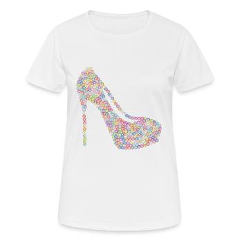 Shoes - Women's Breathable T-Shirt - white - Front - AI Model Female 172 dark (172cm)