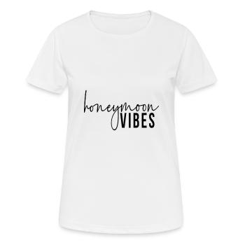 Honeymoon vibes - Women's Breathable T-Shirt - white - Front - AI Model Female 172 dark (172cm)