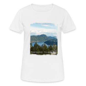 île de vancouver - T-shirt respirant Femme - blanc - Devant - AI Model Female 172 dark (172cm)
