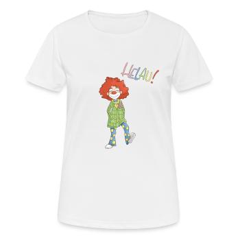 Helau, clown! - T-shirt respirant Femme - blanc - Devant - AI Model Female 172 dark (172cm)
