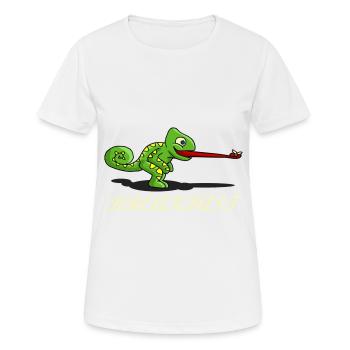 Frühstück Reptil - Frauen T-Shirt atmungsaktiv - Weiß - Vorne - AI Model Female 172 dark (172cm)