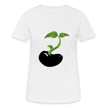 Der Same - Frauen T-Shirt atmungsaktiv - Weiß - Vorne - AI Model Female 172 dark (172cm)