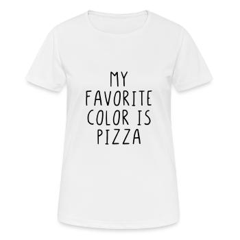 My Favorite Color Is Pizza - Women's Breathable T-Shirt - white - Front - AI Model Female 172 dark (172cm)
