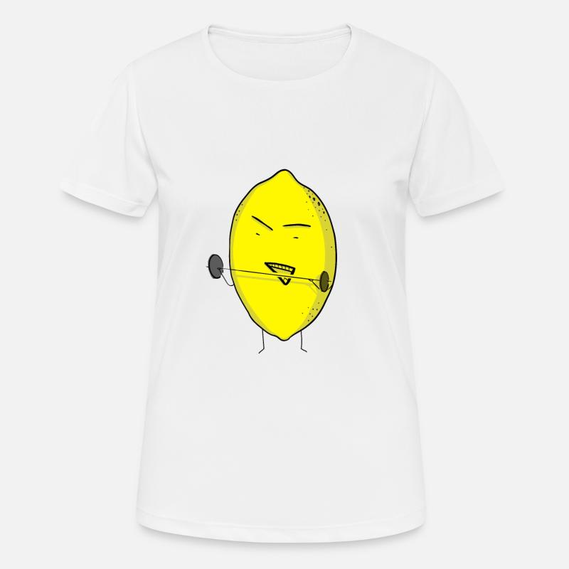 Power lemon - Women's Breathable T-Shirt - white