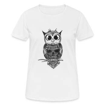 Chouette - T-shirt respirant Femme - blanc - Devant - AI Model Female 172 dark (172cm)