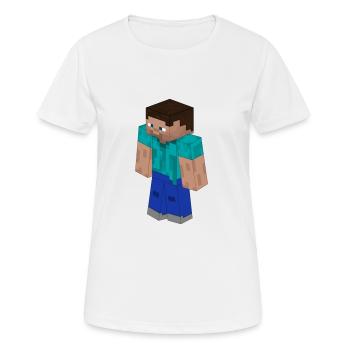 Steve Skin - Frauen T-Shirt atmungsaktiv - Weiß - Vorne - AI Model Female 172 dark (172cm)
