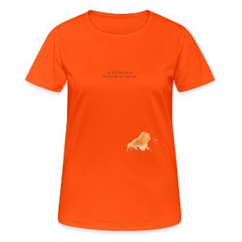 Ketchup stain - Women's Breathable T-Shirt - neon orange - Front - AI Model Female 172 dark (172cm)