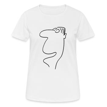 Head Rene 139 - chose pure tête - noir - T-shirt respirant Femme - blanc - Devant - AI Model Female 172 dark (172cm)