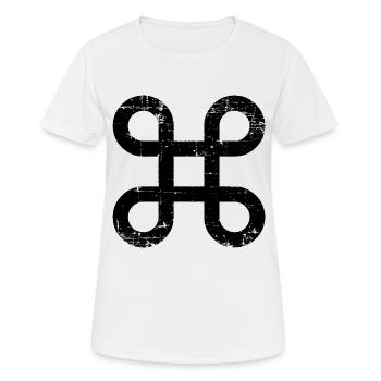 Symbol - Keltisches Symbol - Frauen T-Shirt atmungsaktiv - Weiß - Vorne - AI Model Female 172 dark (172cm)