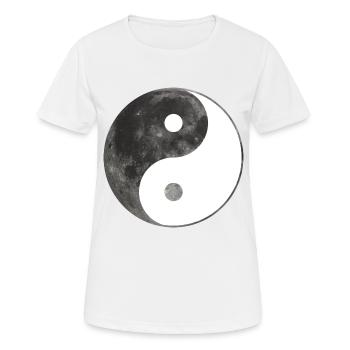 Yin-Yang - Frauen T-Shirt atmungsaktiv - Weiß - Vorne - AI Model Female 172 dark (172cm)