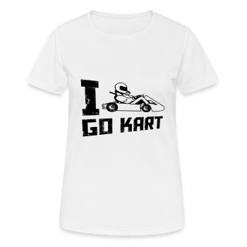 go Kart - Women's Breathable T-Shirt - white - Front - AI Model Female 172 dark (172cm)