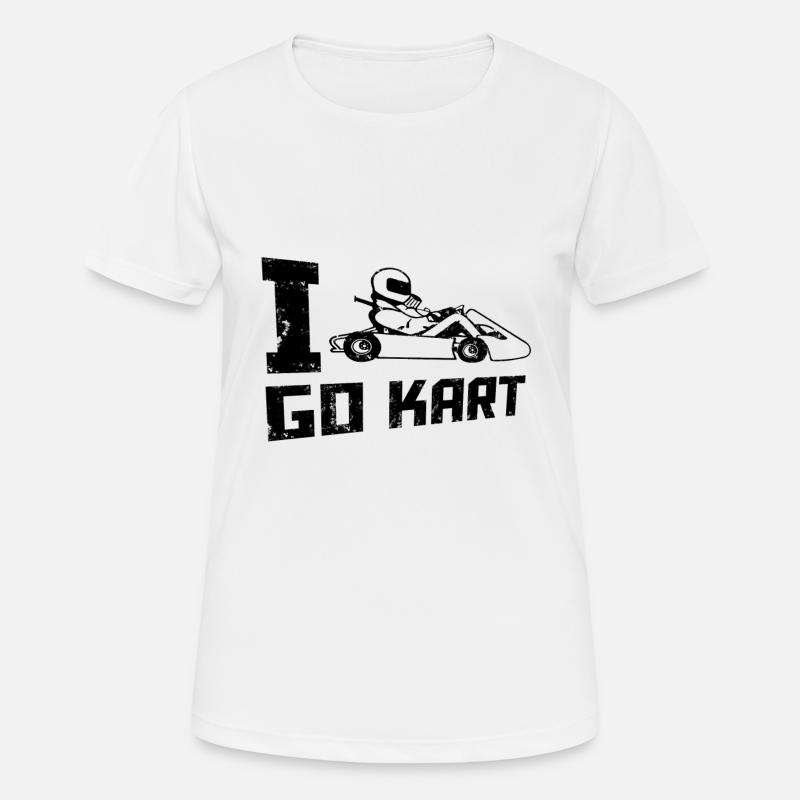 go Kart - Women's Breathable T-Shirt - white