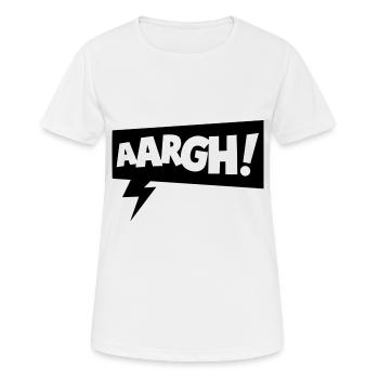 Speech bubble aaargh - Women's Breathable T-Shirt - white - Front - AI Model Female 172 dark (172cm)