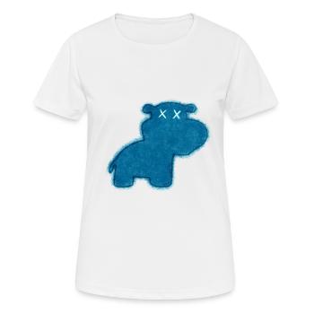 Hippopotame mort - T-shirt respirant Femme - blanc - Devant - AI Model Female 172 dark (172cm)