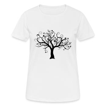 Arbre - T-shirt respirant Femme - blanc - Devant - AI Model Female 172 dark (172cm)