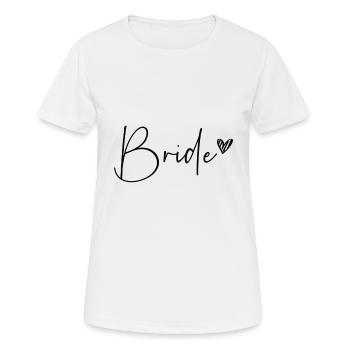 la mariée - T-shirt respirant Femme - blanc - Devant - AI Model Female 172 dark (172cm)
