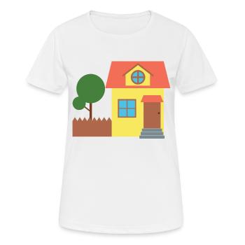 Maison - T-shirt respirant Femme - blanc - Devant - AI Model Female 172 dark (172cm)