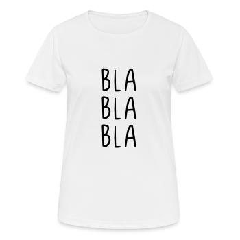 Bla bla bla - Women's Breathable T-Shirt - white - Front - AI Model Female 172 dark (172cm)