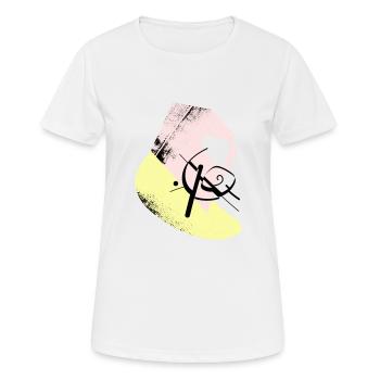 Hippe, formes géométriques & shapes - T-shirt respirant Femme - blanc - Devant - AI Model Female 172 dark (172cm)