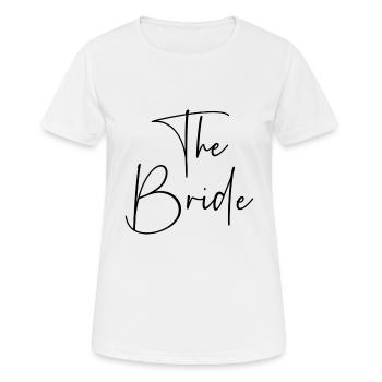 La mariée - T-shirt respirant Femme - blanc - Devant - AI Model Female 172 dark (172cm)