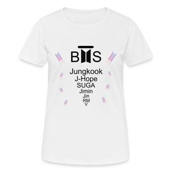 B [] s Armee Voreingenommenheit! - Frauen T-Shirt atmungsaktiv - Weiß - Vorne - AI Model Female 172 dark (172cm)